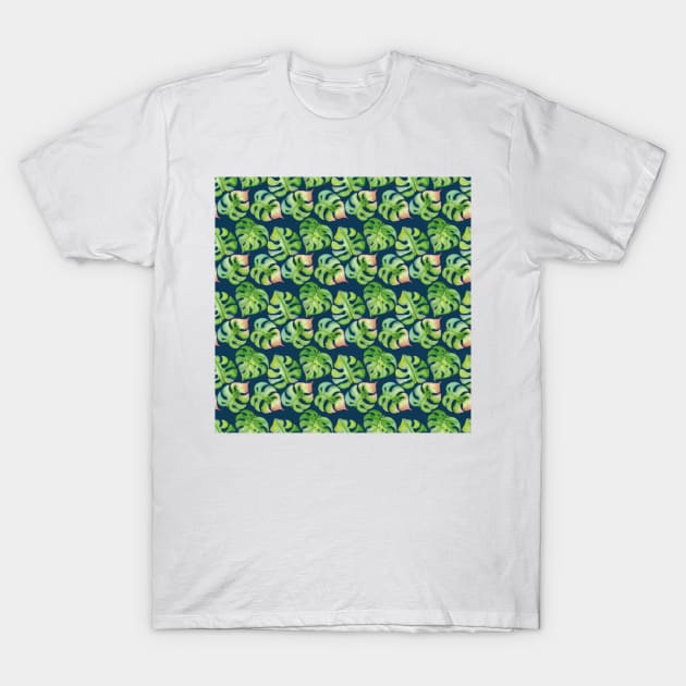 Monstera palm leaves T-Shirt by NJORDUR